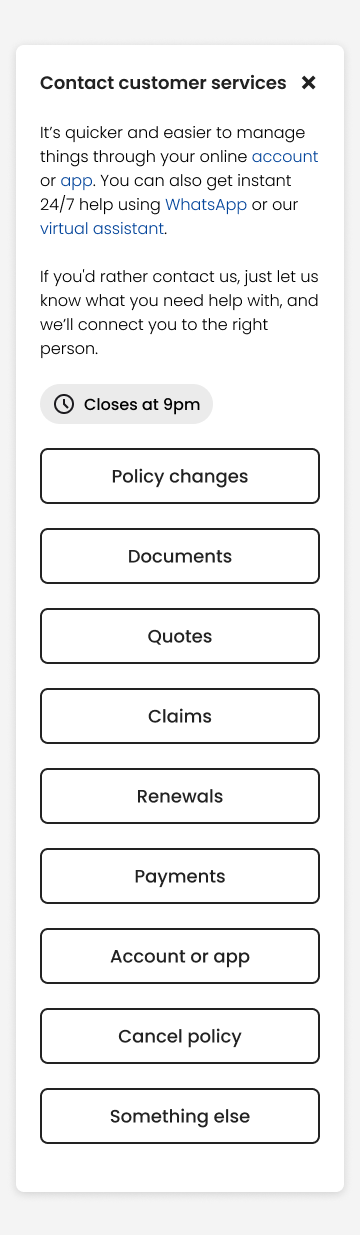Claims Intent Routing