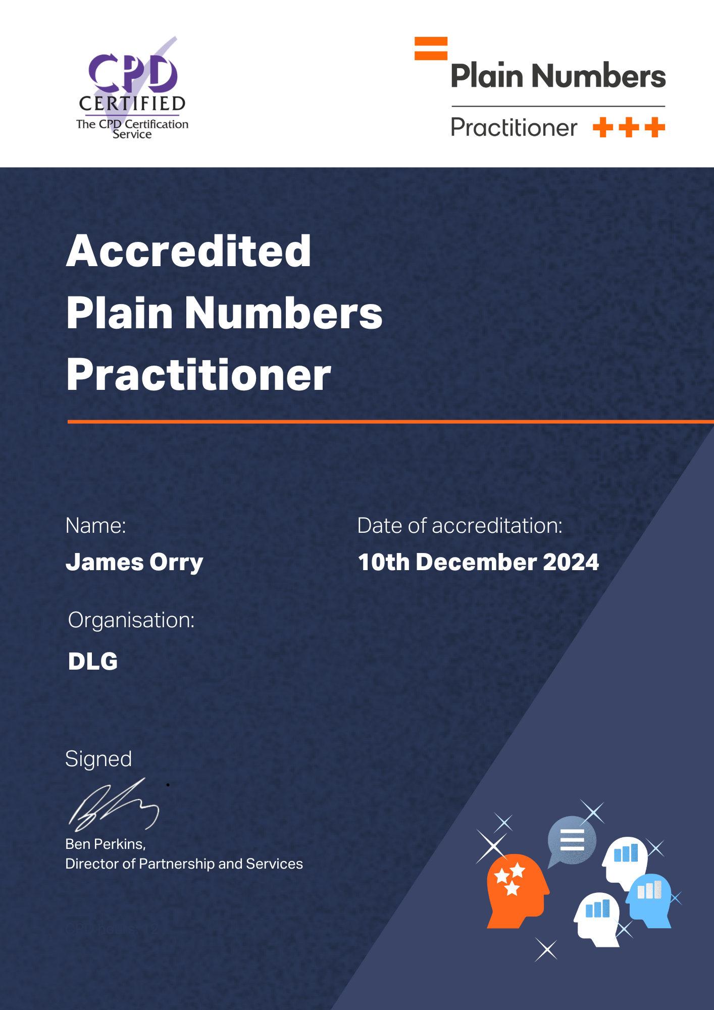 Accredited Plain Numbers Practitioner Certificate